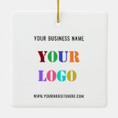 Firmenlogo Text Ihr Weihnachtsschmuck (Rückseite)