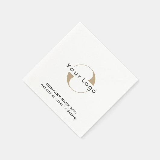 Firmenlogo & Text, Minimale Markenpiraterie reinig Serviette (Ecke)