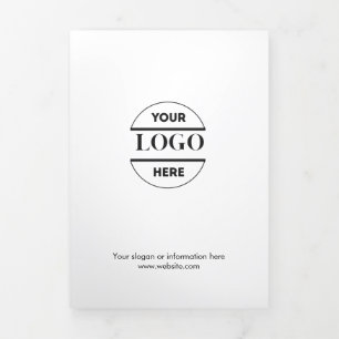 Firmenlogo & Text Moderne Trifold Broschüre