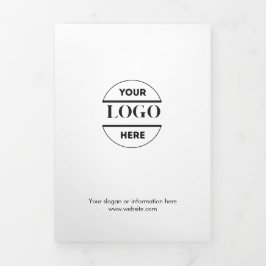 Firmenlogo & Text Moderne Trifold Broschüre
