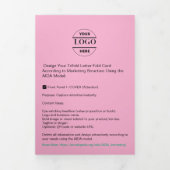 Firmenlogo & Text Moderne Trifold Broschüre (Cover)