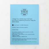 Firmenlogo & Text Moderne Trifold Broschüre (Cover)