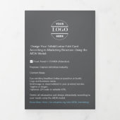 Firmenlogo & Text Moderne Trifold Broschüre (Cover)