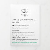 Firmenlogo & Text Moderne Trifold Broschüre (Cover)