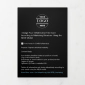 Firmenlogo & Text Moderne Trifold Broschüre (Cover)