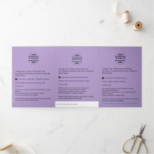 Firmenlogo & Text Moderne Trifold Broschüre