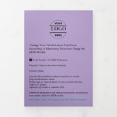 Firmenlogo & Text Moderne Trifold Broschüre (Cover)