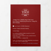 Firmenlogo & Text Moderne Trifold Broschüre (Cover)