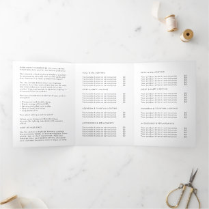 Firmenlogo & Text Moderne Trifold Broschüre Dreifach Gefaltete Einladung