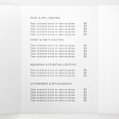 Firmenlogo & Text Moderne Trifold Broschüre Dreifach Gefaltete Einladung (Innenseite Mitte)