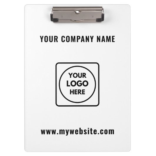 Firmenlogo Text Promo Pro Klemmbrett (Vorderseite)