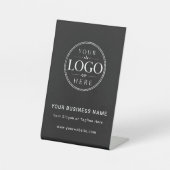 Firmenlogo-Tischdisplay Sockelschild (Vorderseite)