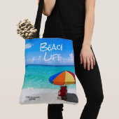 Firmenlogo Tropical Beach Umbrella Client Geschenk Tasche (Von Nahem)
