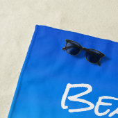 Firmenlogo Tropical Beach Umbrett Client Geschenk Strandtuch (Beispiel)