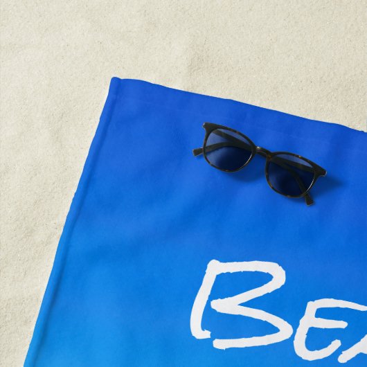 Firmenlogo Tropical Beach Umbrett Client Geschenk Strandtuch (Beispiel)