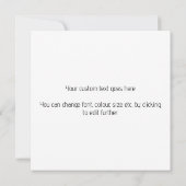 Firmenlogo und 12 Personalisierte Fotovorlage (Rückseite)