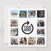 Firmenlogo und 12 Personalisierte Fotovorlage (Vorderseite)