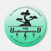 Firmenlogo und Adressenbewertung Magnet (Vorne)