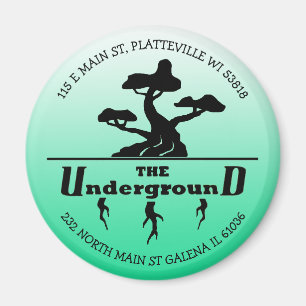 Firmenlogo und Adressenbewertung Magnet