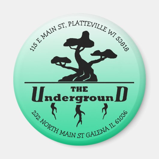 Firmenlogo und Adressenbewertung Magnet (Vorne)