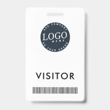 Firmenlogo und Barcode-Visitenkarte
