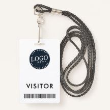 Firmenlogo und Barcode-Visitenkarte