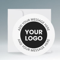 Firmenlogo und bearbeiteter Text, weiß und schwarz