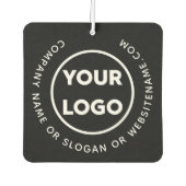 Firmenlogo und benutzerdefinierter, gekrümmter Tex Autolufterfrischer (Vorderseite)