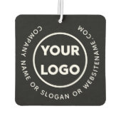 Firmenlogo und benutzerdefinierter, gekrümmter Tex Autolufterfrischer (Rückseite)