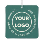 Firmenlogo und benutzerdefinierter, gekrümmter Tex Autolufterfrischer (Vorderseite)