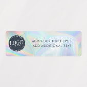 Firmenlogo und benutzerdefinierter Text Etiketten (Design 1)