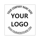 Firmenlogo und Briefmarke für Rundkautschuk Gummistempel (Prägung)