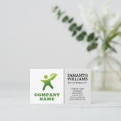 Firmenlogo und einfaches Layout Visitenkarte (Stehend Vorderseite)