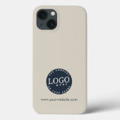 Firmenlogo und Firmenwebsite Adresse Custom G Case-Mate iPhone Hülle (Rückseite)