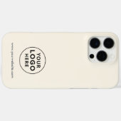 Firmenlogo und Firmenwebsite Adresse Mitarbeiter Case-Mate iPhone Hülle (Rückseite (Horizontal))