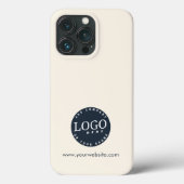 Firmenlogo und Firmenwebsite Adresse Mitarbeiter Case-Mate iPhone Hülle (Rückseite)