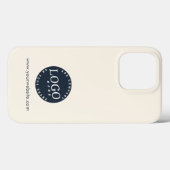Firmenlogo und Firmenwebsite Adresse Mitarbeiter Case-Mate iPhone Hülle (Rückseite (Horizontal))