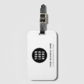 Firmenlogo und Firmenwebsite individuell hinzufüge Gepäckanhänger (Vorderseite Vertikal)