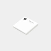 Firmenlogo und Firmenwebsite individuell hinzufüge Post-it Klebezettel (angewinkelt)