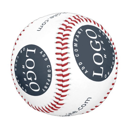 Firmenlogo und Firmenwebsite Mitarbeiter Swag Baseball (Schrägansicht)