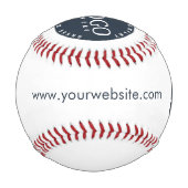Firmenlogo und Firmenwebsite Mitarbeiter Swag Baseball (Vorderseite)
