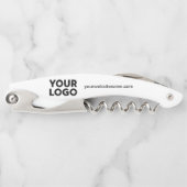 Firmenlogo und Firmenwebsite oder Slogan Kellnermesser (Vorderseite)