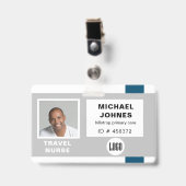 Firmenlogo und Foto Ausweis (Front with Clip)