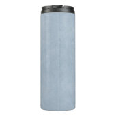 Firmenlogo und Informationen | Blue Background auf Thermosbecher (Rückseite)