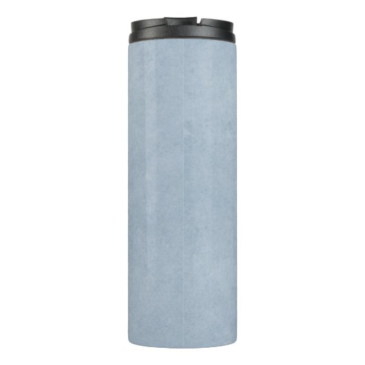 Firmenlogo und Informationen | Blue Background auf Thermosbecher (Rückseite)