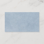 Firmenlogo und Informationen | Blue Background auf Visitenkarte (Rückseite)