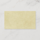 Firmenlogo und Informationen | Gelber Hintergrund Visitenkarte (Rückseite)