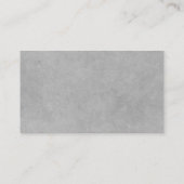Firmenlogo und Informationen | Grauer Hintergrund Visitenkarte (Rückseite)