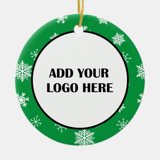 Firmenlogo und Informationen Kunde Keramik Ornament (Vorne)
