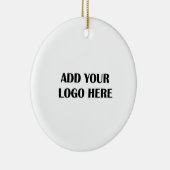 Firmenlogo und Informationen Kundengeschenk Keramik Ornament (Rechts)